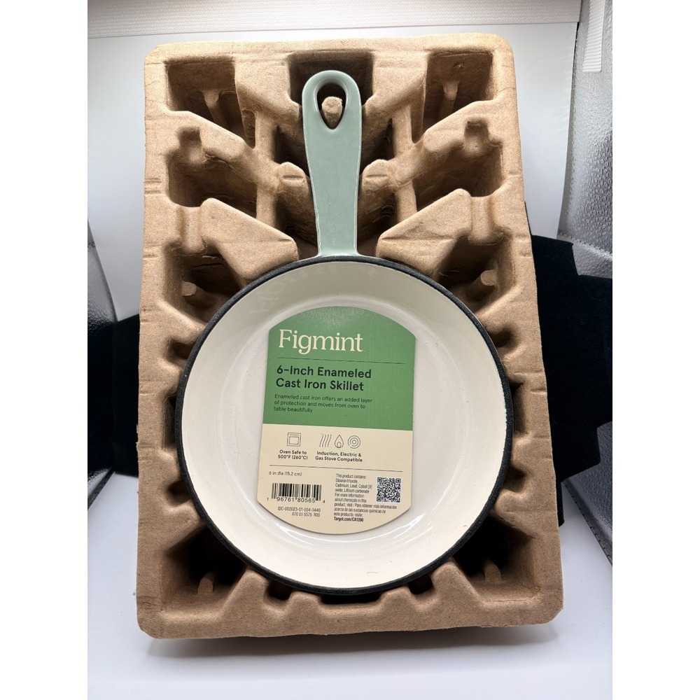 Figmint 6 Inch Enameled Cast Iron‎ Skillet  NWT Teel